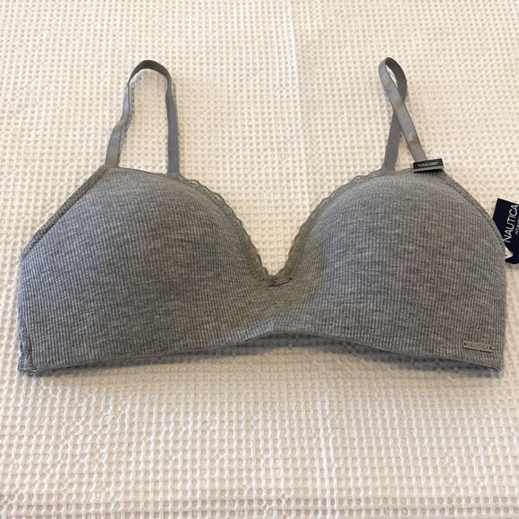 Nautica Wire Free Rayon Spandex Comfort 38C Bra - Picture 2 of 6